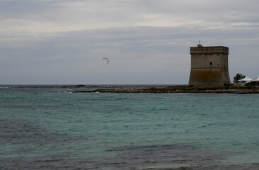 Torre Chianca Ancient Watch tower in Porto Cesareo, Italy