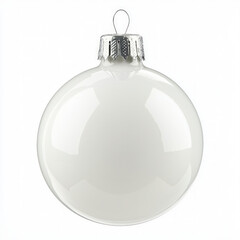 Obraz premium white bauble isolated