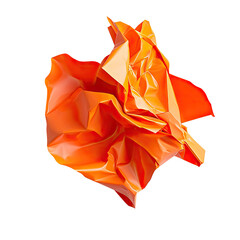Crumpled Orange Paper