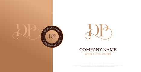 Initial DP Logo Design Vector 