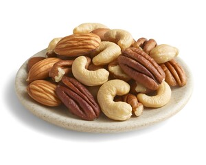 Fototapeta premium Mixed Nuts Snack Assortment Almonds Cashews Pecans Healthy Food