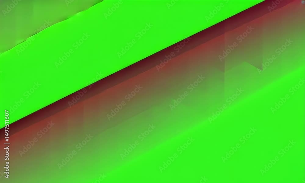 Poster abstract geometric design featuring green and pink triangles with gradient overlay