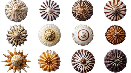Shell crafts isolated on white background