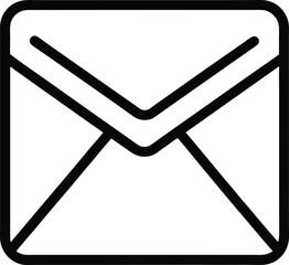 Email icon on transparent background