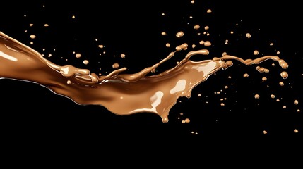 Smooth coffee splash, symbolizing warmth and daily rituals