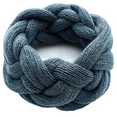 Buy braided knit headband online stylish blue knit hair accessory shop on transparent background
