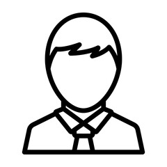 Avatar Vector Line Icon Design