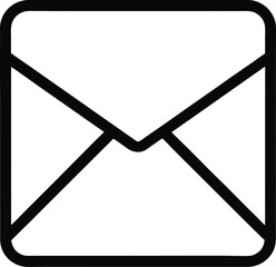 Email icon on transparent background