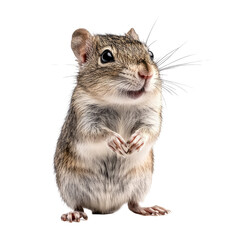 Obraz premium Cute, small rodent standing upright