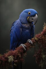 Obraz premium Colorful exotic bird perched on a branch in natural habitat