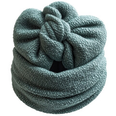 Buy knitted turban head wrap for women stylish winter headwear online on transparent background