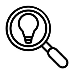 Insights Vector Line Icon Design