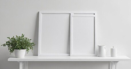 Clean white frame collage mockup, minimalist aesthetic,  clean,  aesthetic