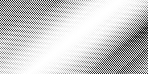 Thin line halftone gradient texture. Fading vertical stripe gradation background. Repeating wide pattern backdrop. Black parallel lines wallpaper for overlay, print, cover, banner, poster.