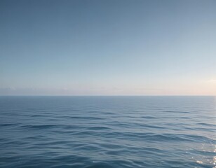 Obraz premium Subtle light blue gradient, calming ocean vibes Abstract, tranquil , pastel, sea