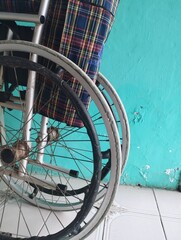 Vintage Medical Wheelchair Indoor Scene