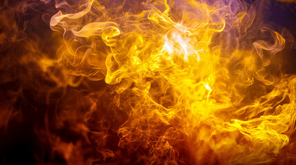 Glowing Fire and Smoke Abstract