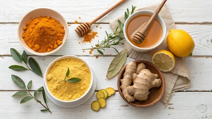Natural Home Remedies for Wellness and Health the ginger, turmeric, and lemon