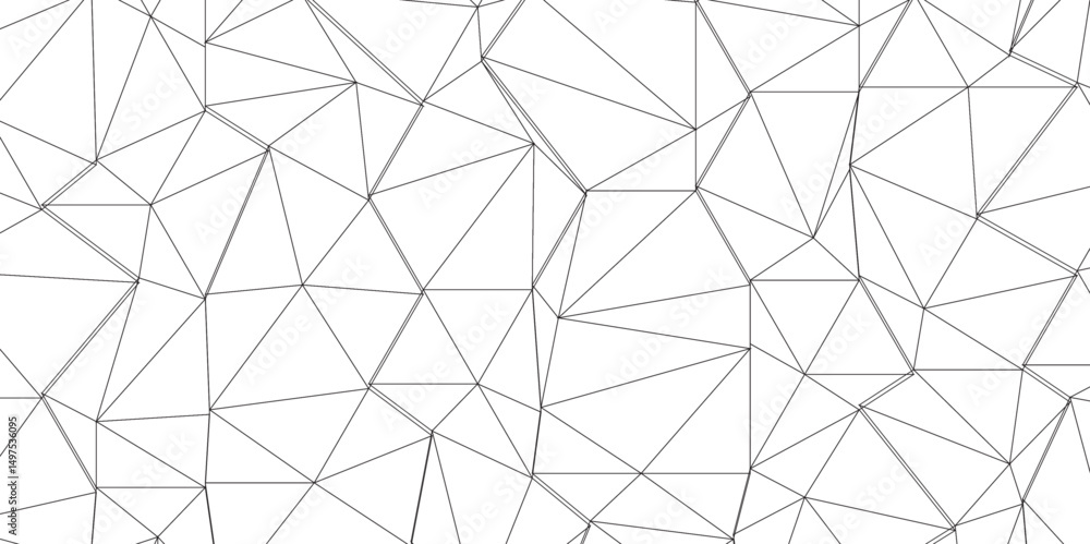 Aufkleber abstract of simple gray line triangle pattern geometric background. seamless geometric polygonal rep
