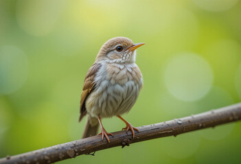 Lovely Bird with Soft Bokeh Background in Nature