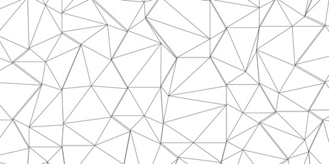 Abstract of simple gray line triangle pattern geometric background. Seamless geometric polygonal repeatable pattern swatch background, Trendy design vector background for web backdrop orpaper print.	