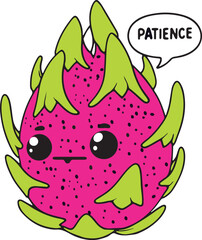 Fototapeta premium Dragon fruits vector illustration art