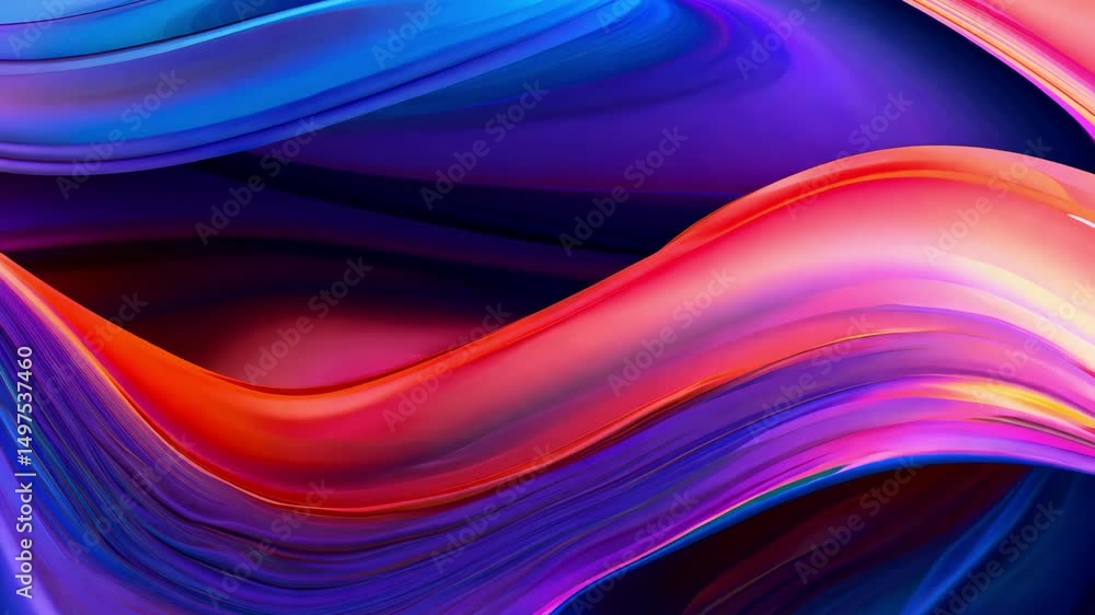 Poster current 3d digital sound waves or data transfer process. abstract concept of big data analysis, arti