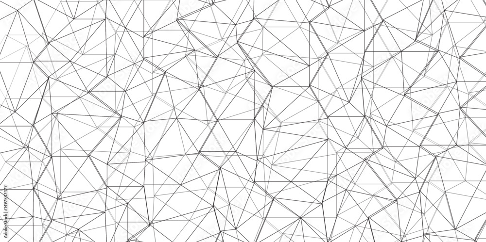 Aufkleber abstract of simple gray line triangle pattern geometric background. seamless geometric polygonal rep