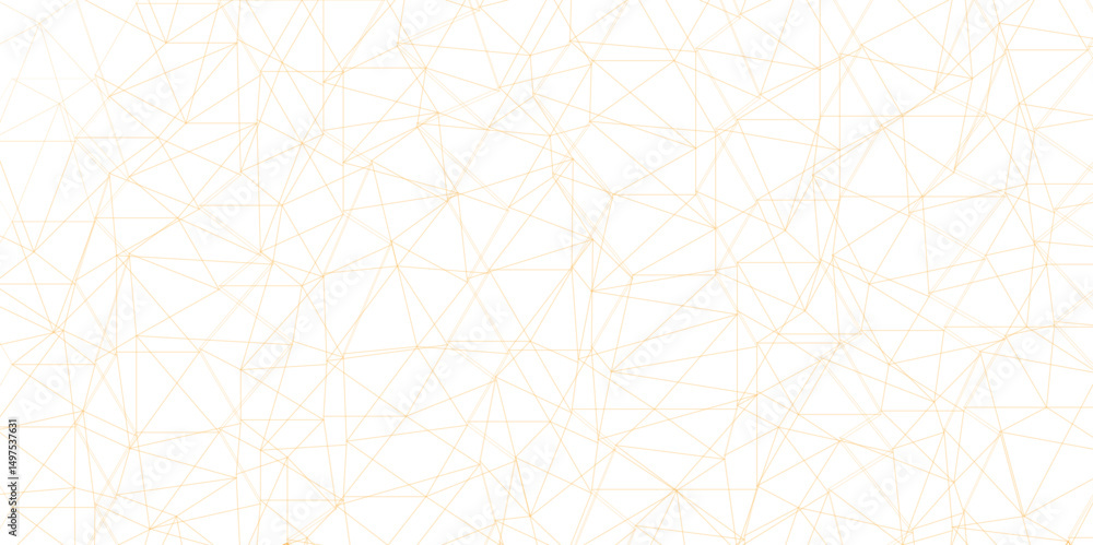 Aufkleber abstract of simple golden line triangle pattern geometric background. seamless geometric polygonal r