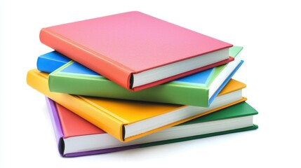 Softcover notebook isolated on white background