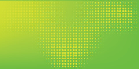 Dots halftone green color pattern gradient texture with technology digital background. Dots pop art comics with nature graphic design.