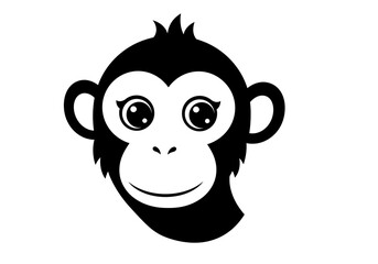 Stylized Black Animal Silhouettes with Expressive Features on White Background – Vector Art Set