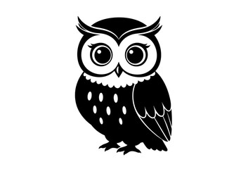 Stylized Black Animal Silhouettes with Expressive Features on White Background – Vector Art Set