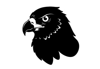 Stylized Black Animal Silhouettes with Expressive Features on White Background – Vector Art Set