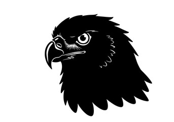 Stylized Black Animal Silhouettes with Expressive Features on White Background – Vector Art Set