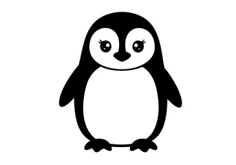 Stylized Black Animal Silhouettes with Expressive Features on White Background – Vector Art Set