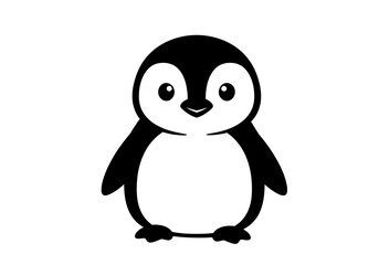 Stylized Black Animal Silhouettes with Expressive Features on White Background – Vector Art Set