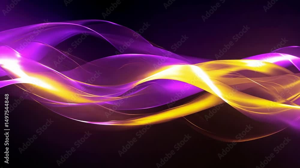 Poster current 3d digital sound waves or data transfer process. abstract concept of big data analysis, arti