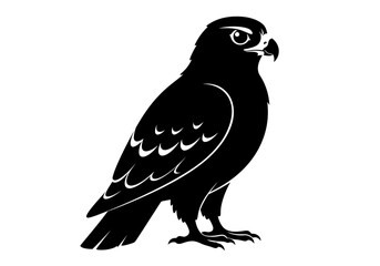 Fototapeta premium Stylized Black Animal Silhouettes with Expressive Features on White Background – Vector Art Set