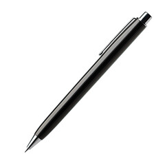 Sleek black pen angled shot