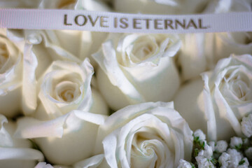 wedding bouquet of roses