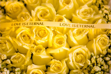 bouquet of yellow roses