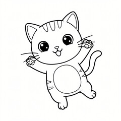 Obraz premium cat playing