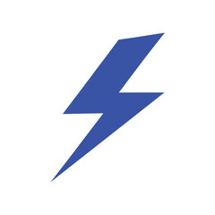 lightning icon on a white background