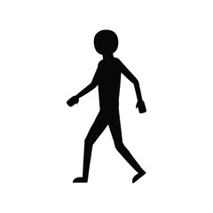 running man vector illustration