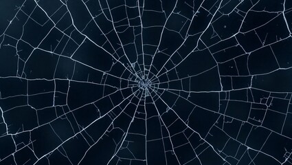 Obraz premium Radial crack pattern dark background broken glass