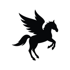 black horse silhouette