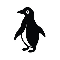 penguin on white