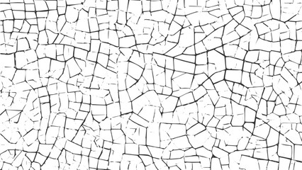 Crack of with pattern and cracks, texture background, Vector Transparent background of cracks, lines, dry cracked earth overlay texture, grunge distressed.