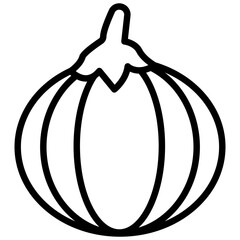 Pumpkin line icon
